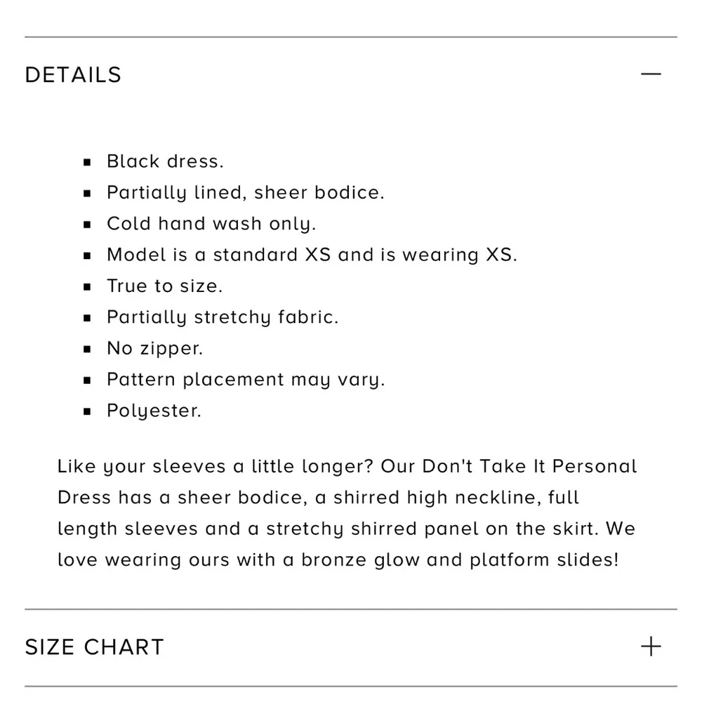 Don’t Take it Personal Black Dress - Picture 3 of 4